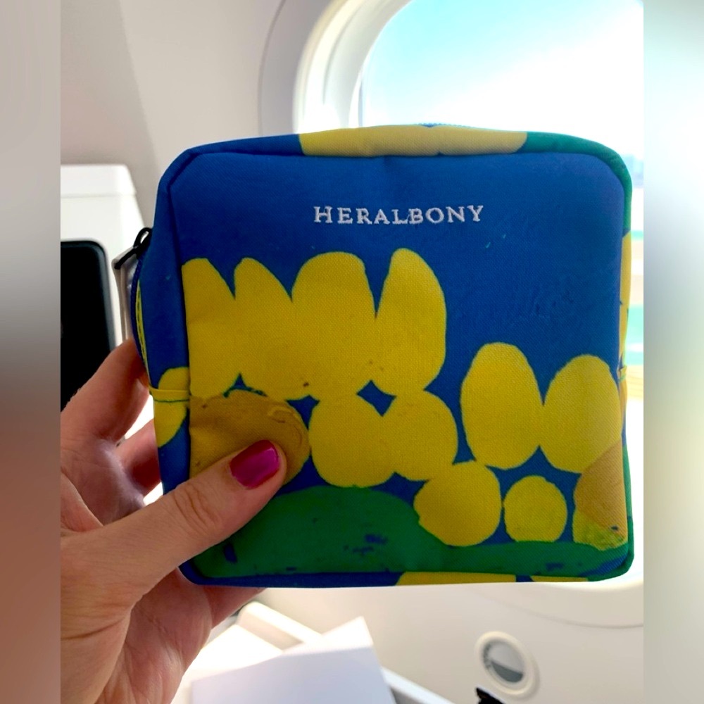 Rare Heralbony , by Jap designer Cosmetic Bag made in Japan, unique size, must!